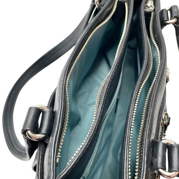 Cole Haan Alexa Leather Shopper Bag (Black) - Picture 11 of 12